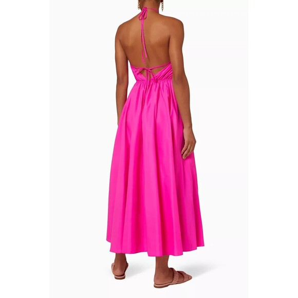 NWT. $495 Staud  Dress in Recycled Nylon SZ 6 pink - Picture 5 of 14